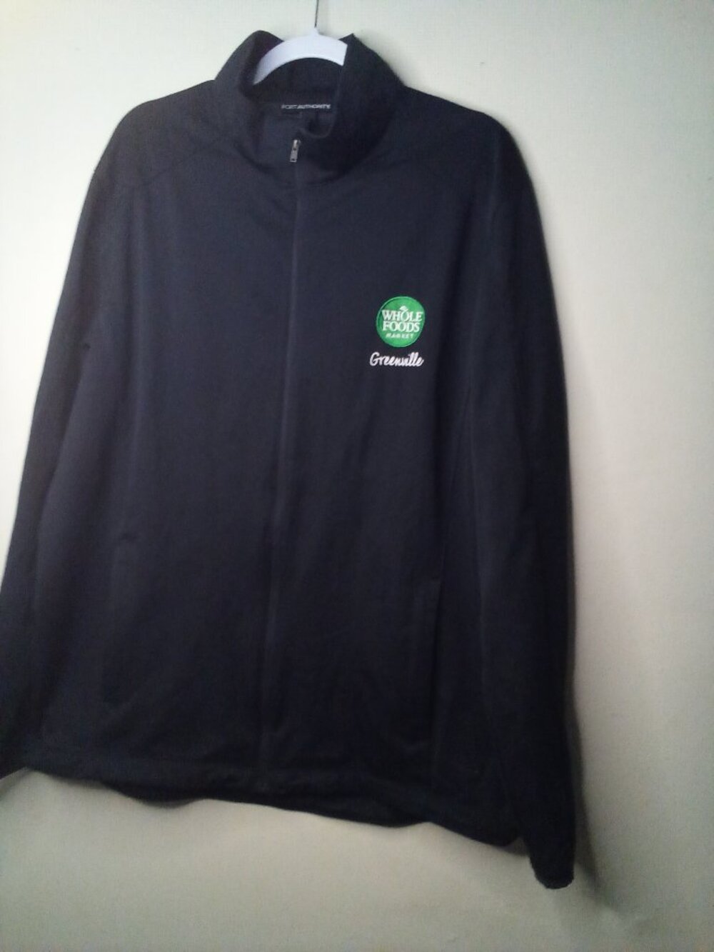 Port Authority Jacket Men Women XL Whole Foods Greenville Full Zip Black